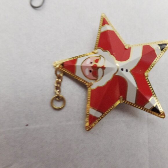 Metal Santa Star Tree Ornaments 13 PC - Picture 8 of 8